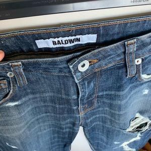 Baldwin Skinny Dark Jeans - Size 25